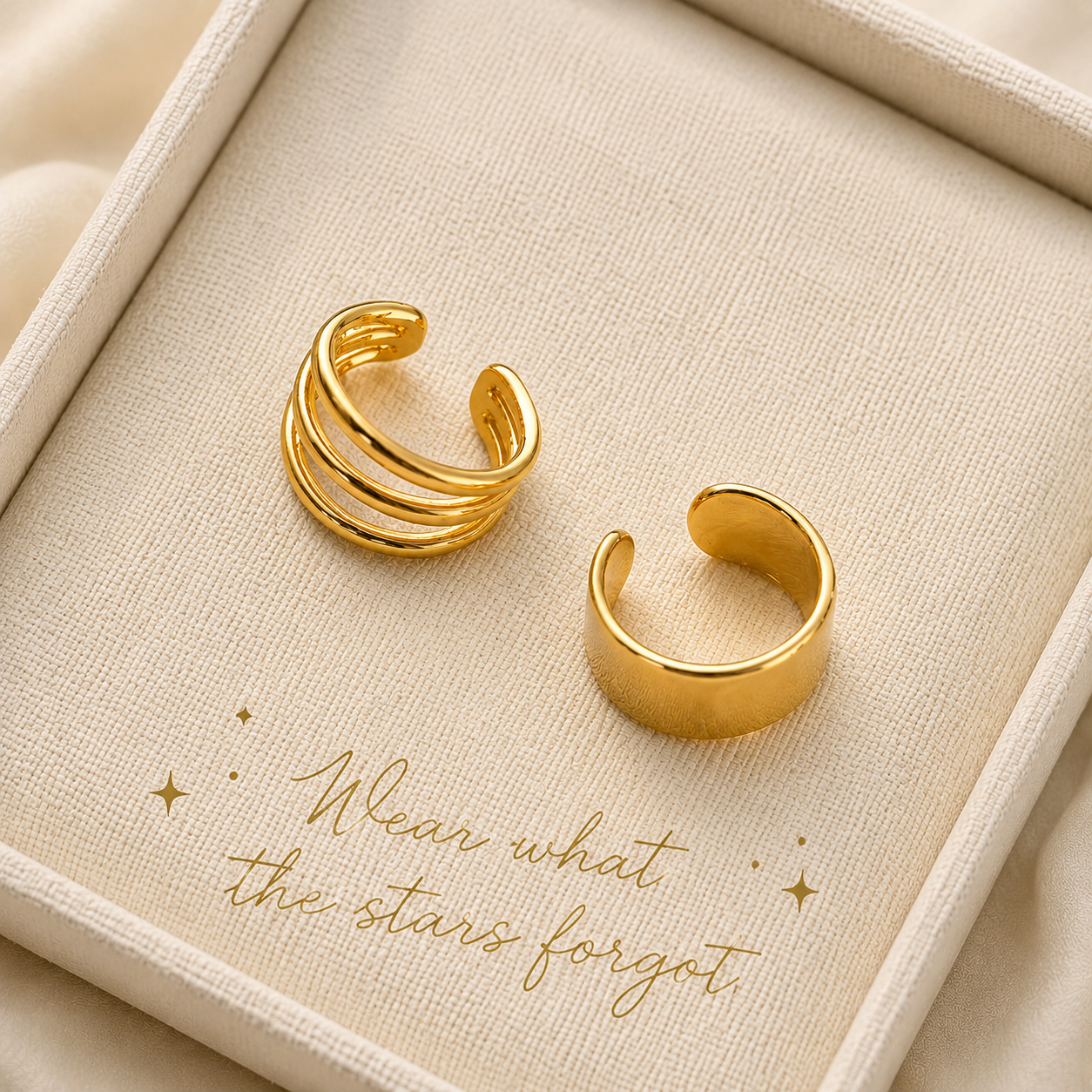 Minimalist Metal Clip-On Earrings Set