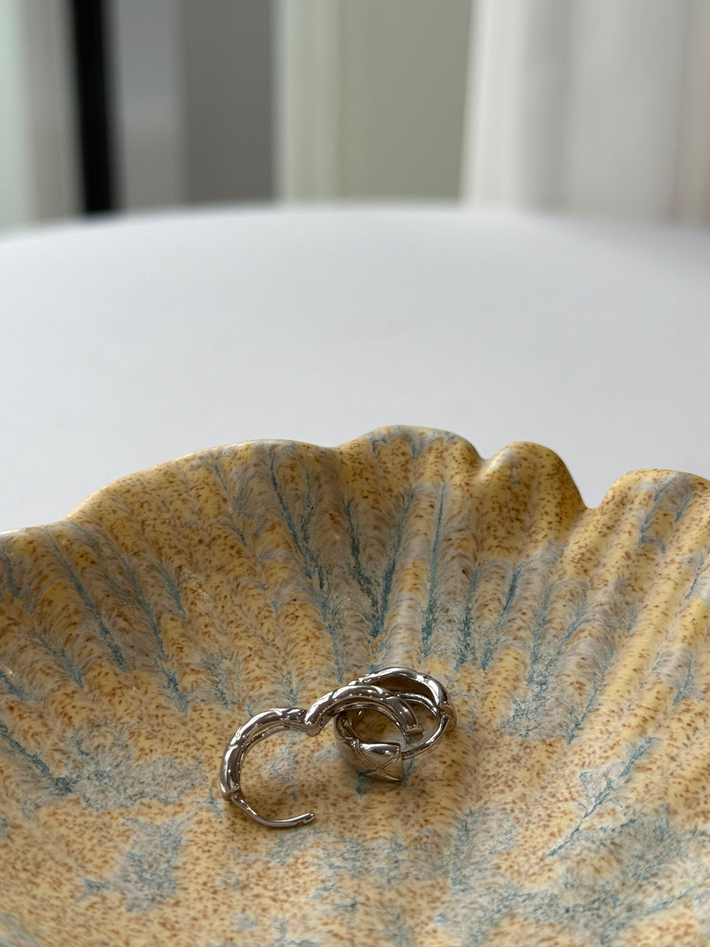 Quilted Hoop Earrings| hypoallergenic jewelry| LetheLoom Jewelry