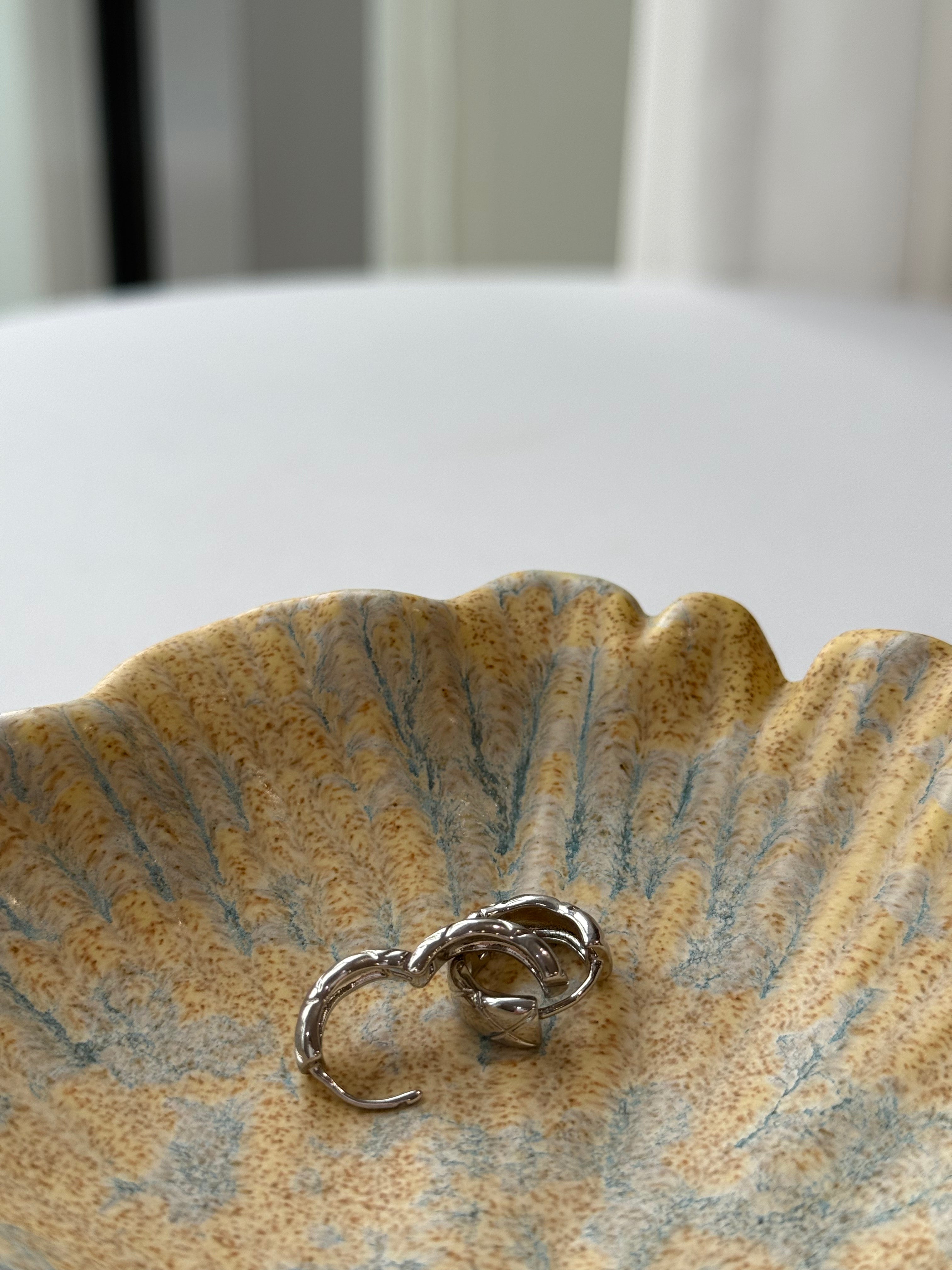 Quilted Hoop Earrings| hypoallergenic jewelry| LetheLoom Jewelry