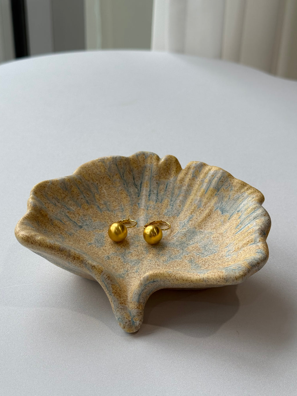 Matte Gold Ball Earrings| hypoallergenic jewelry| LetheLoom Jewelry
