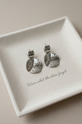 Irregular Metal Disc Earrings| hypoallergenic jewelry