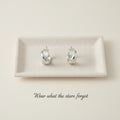 Twisted Silver Hoop Earrings