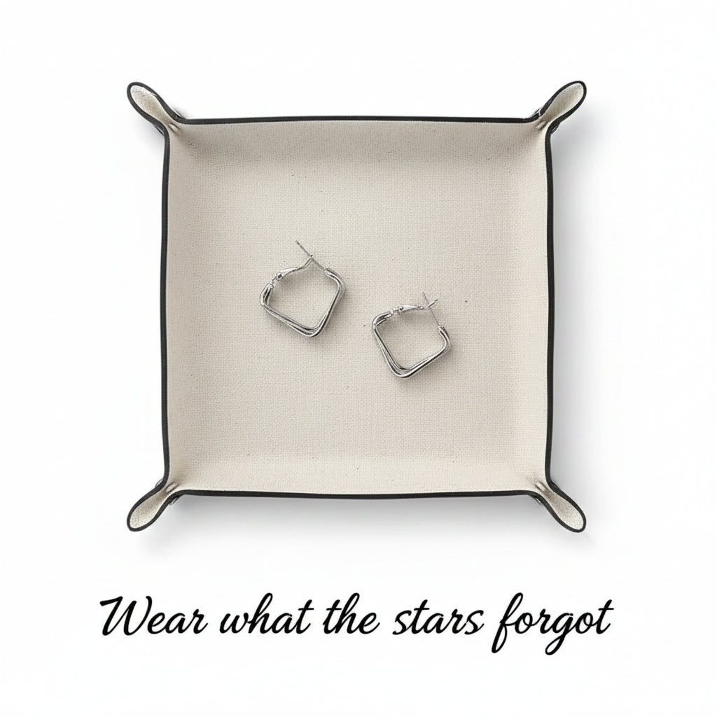 Twisted Geometry Earrings| hypoallergenic jewelry