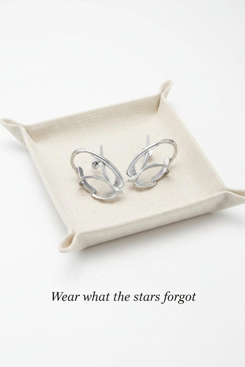 Swallow Clip-On Earrings| hypoallergenic jewelry