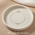 Minimalist Cross Charm Anklet