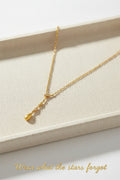 Teardrop Lariat Necklace