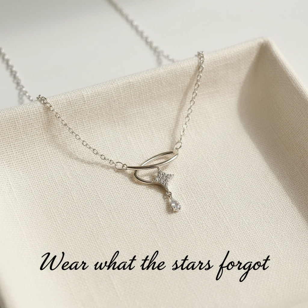 Twisted Teardrop Pendant Necklace