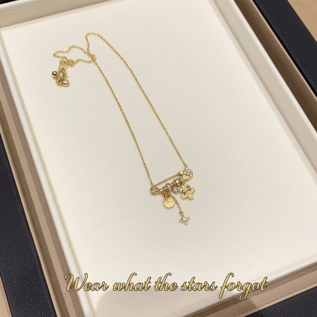Safety Pin Necklace