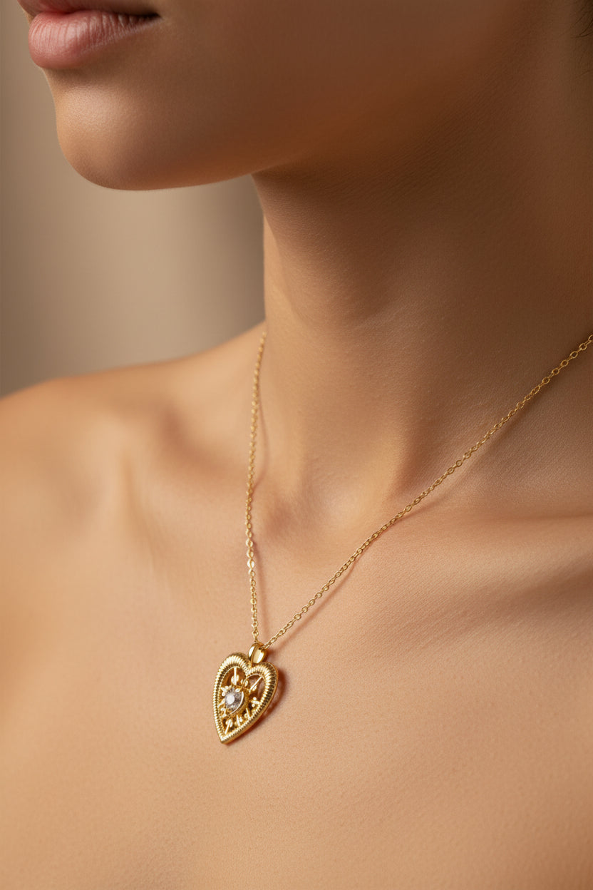 Hollow Heart Necklace