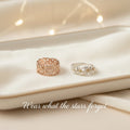 Vintage Heart Floral Ring Set