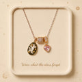 Playful Cat Heart Necklace