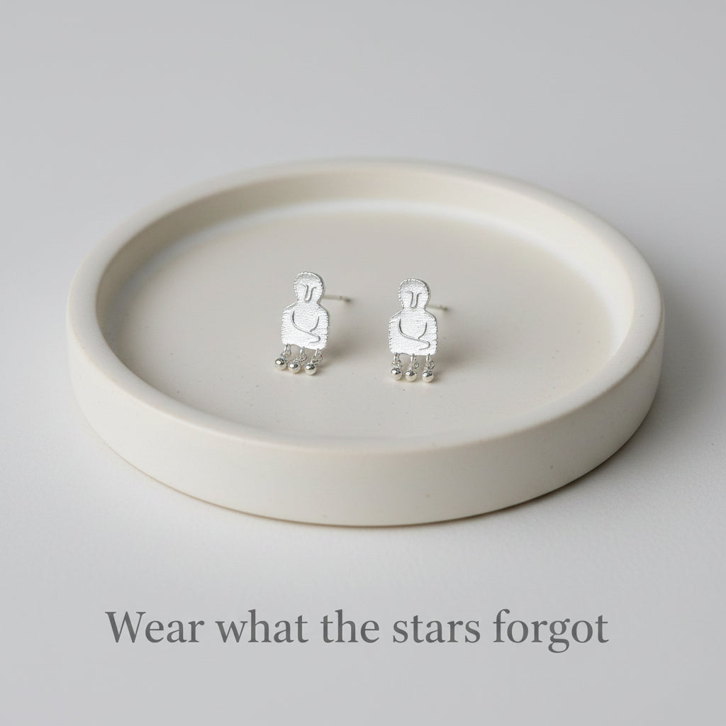 Tiny Figure Earrings