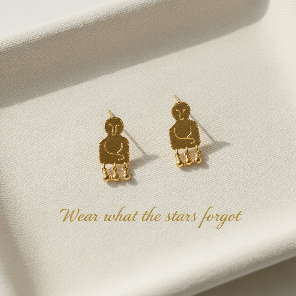 Tiny Figure Earrings