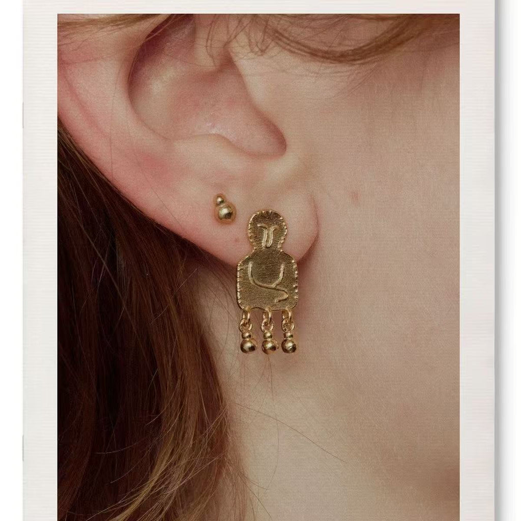 Tiny Figure Earrings