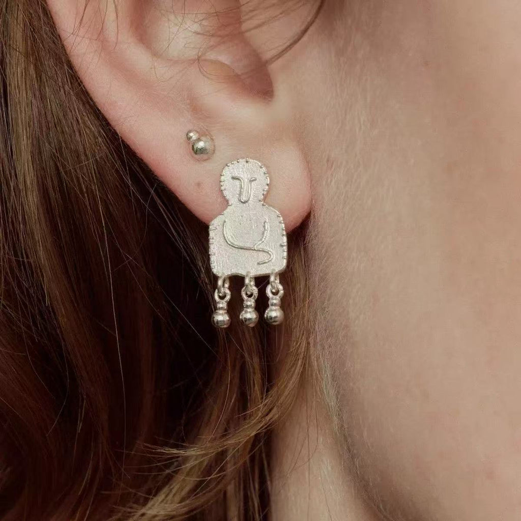 Tiny Figure Earrings