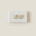 Contour Pearl Curve Earrings