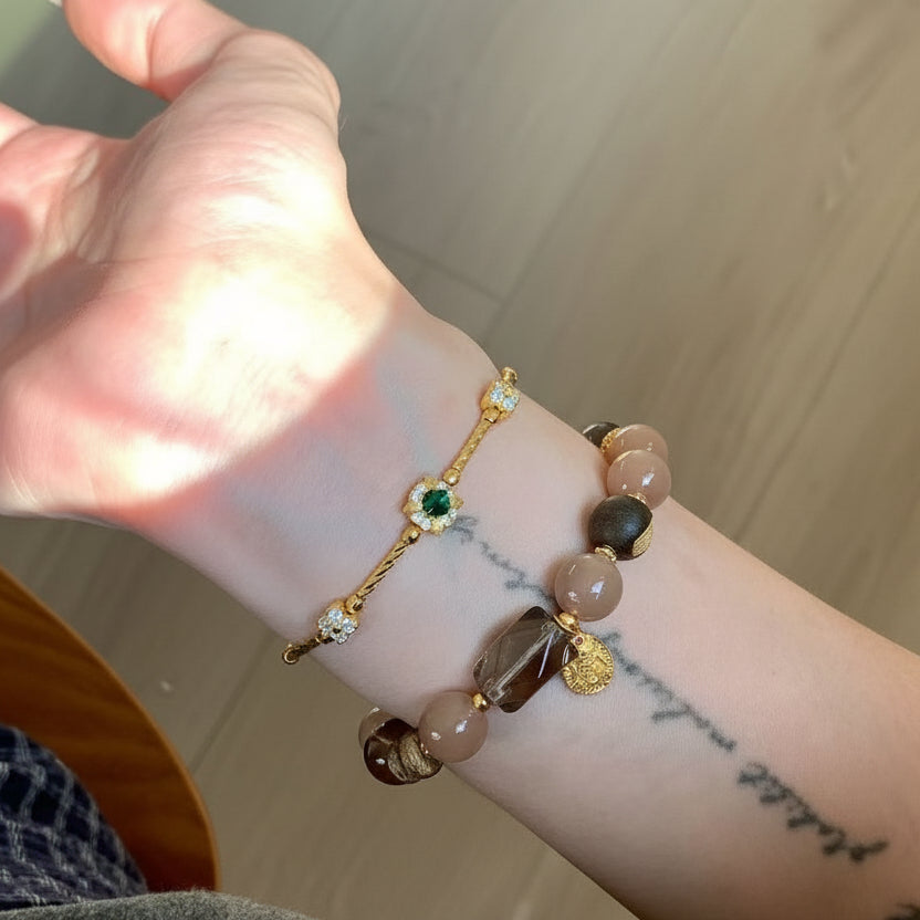 Emerald Blossom Bracelet