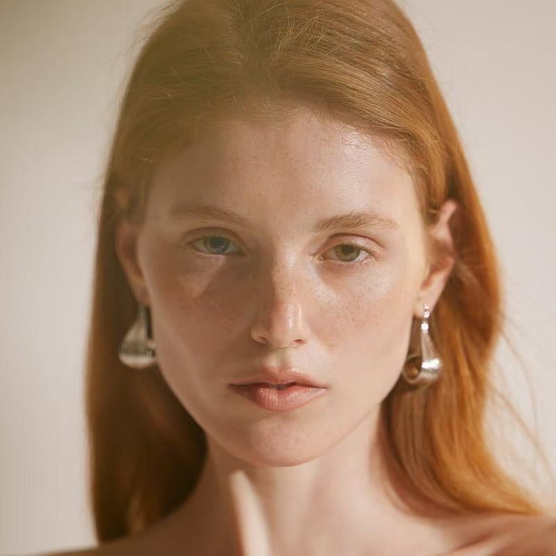 Moonlit Petal Earrings