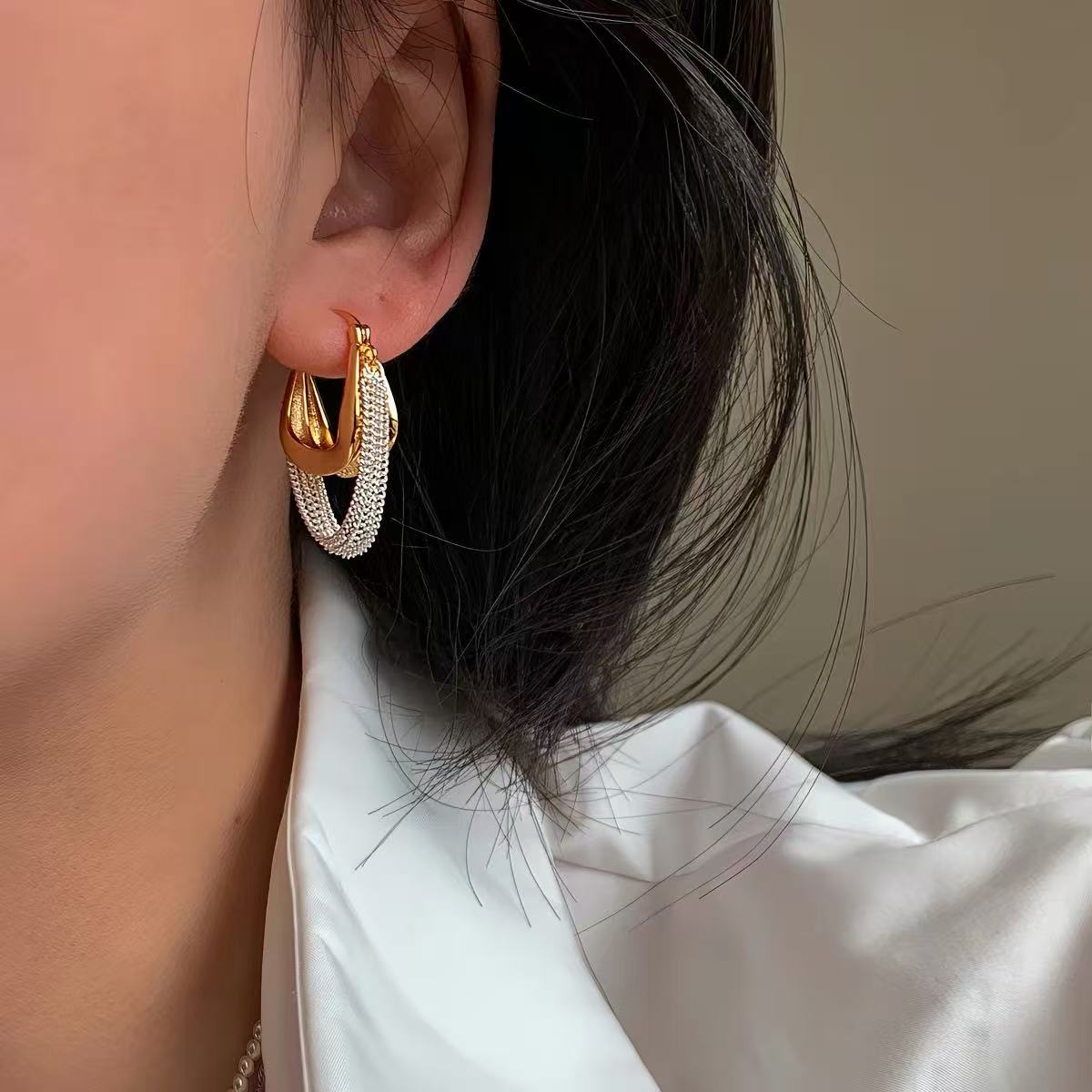 Seraphina Chain Hoops Earrings