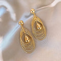 Gold Layered Teardrop Earrings| hypoallergenic jewelry| LetheLoom Jewelry