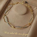Golden Filament Wrap Necklace