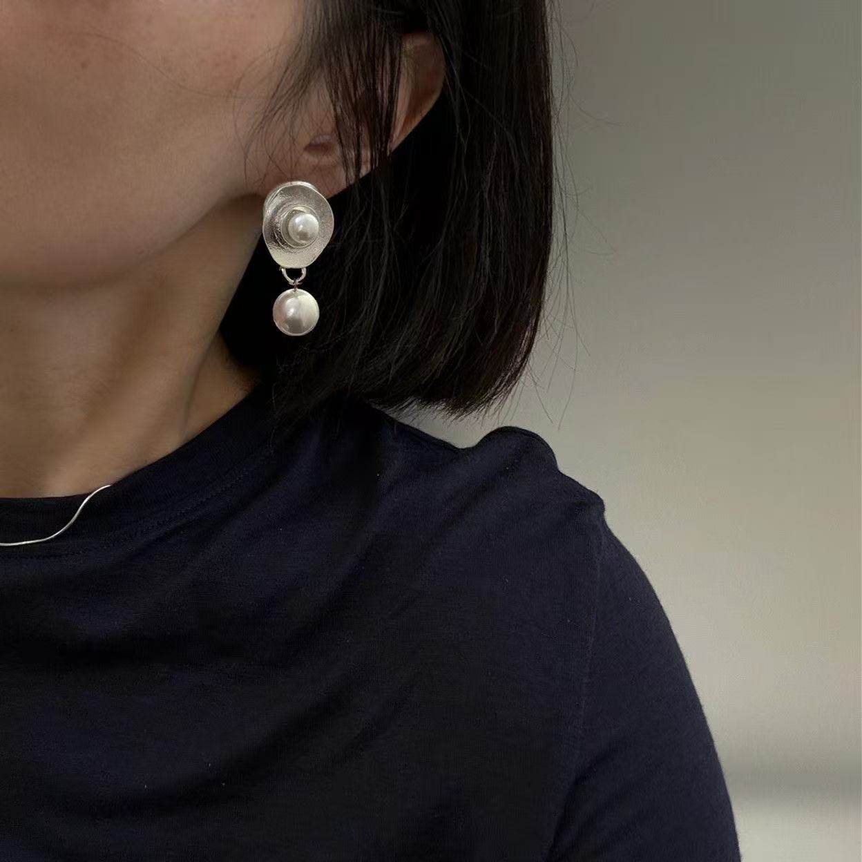 Ivory Bloom Drops Earrings