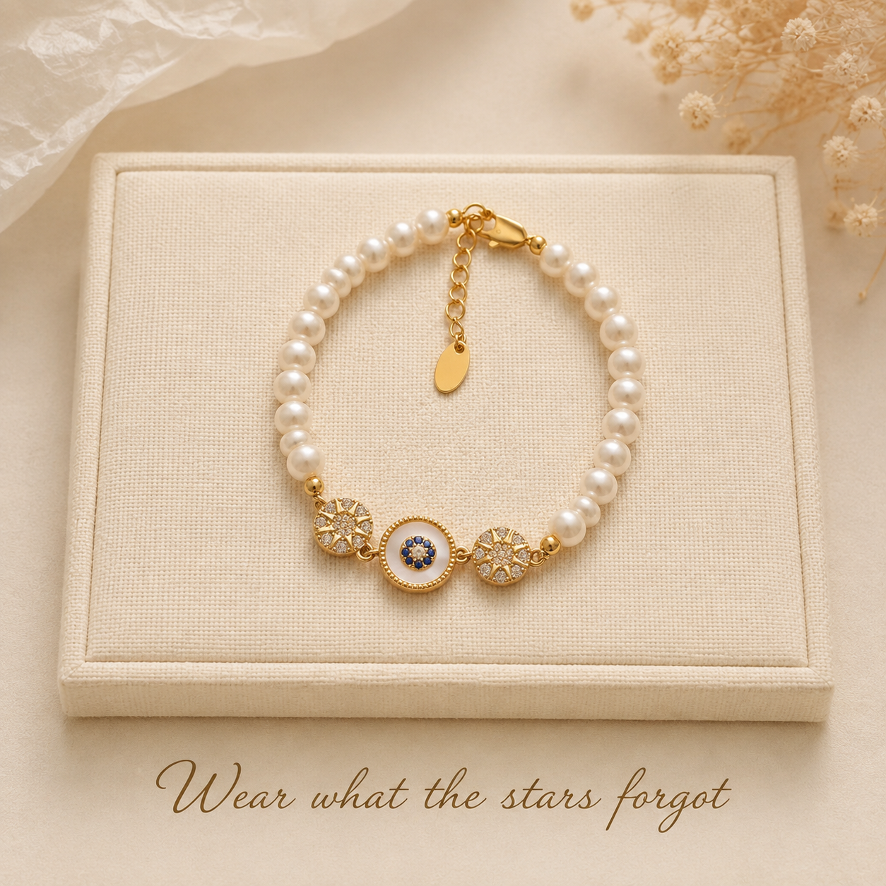 Sapphire Pearl Bracelet