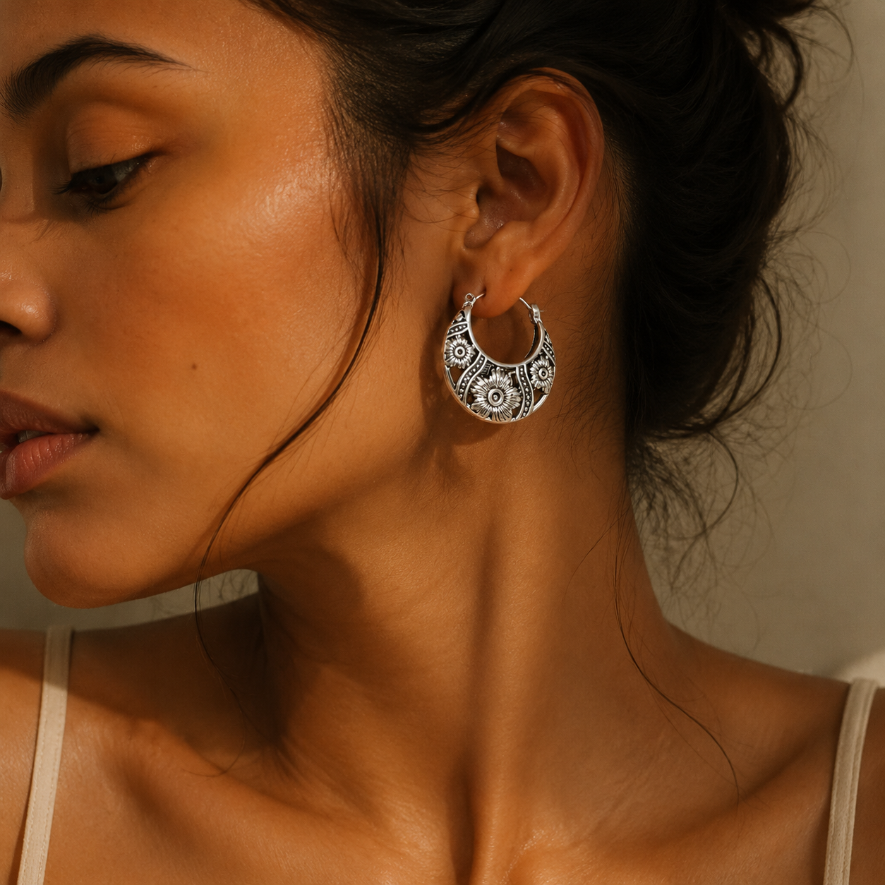 Celestial Carving Earrings