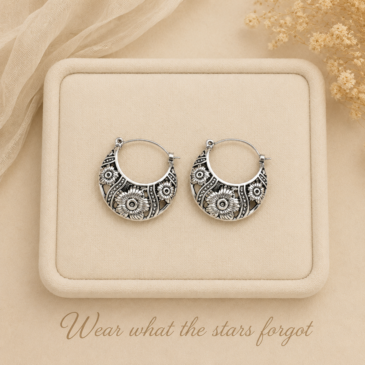 Celestial Carving Earrings