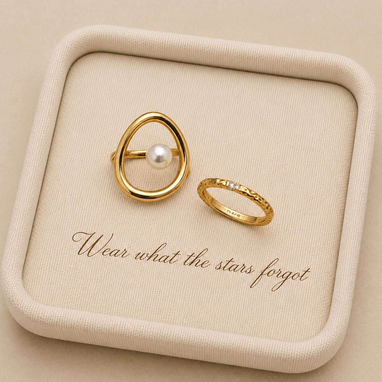 Élan Pearl Ring Set