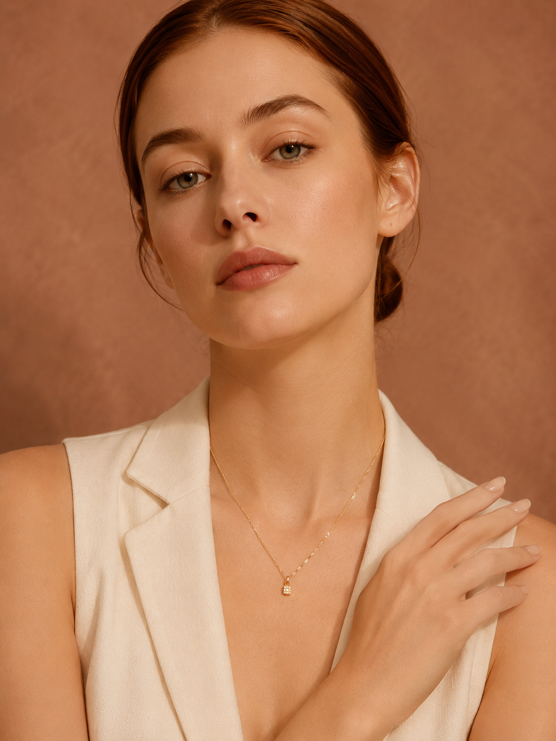 Stella Petite Lock Necklace