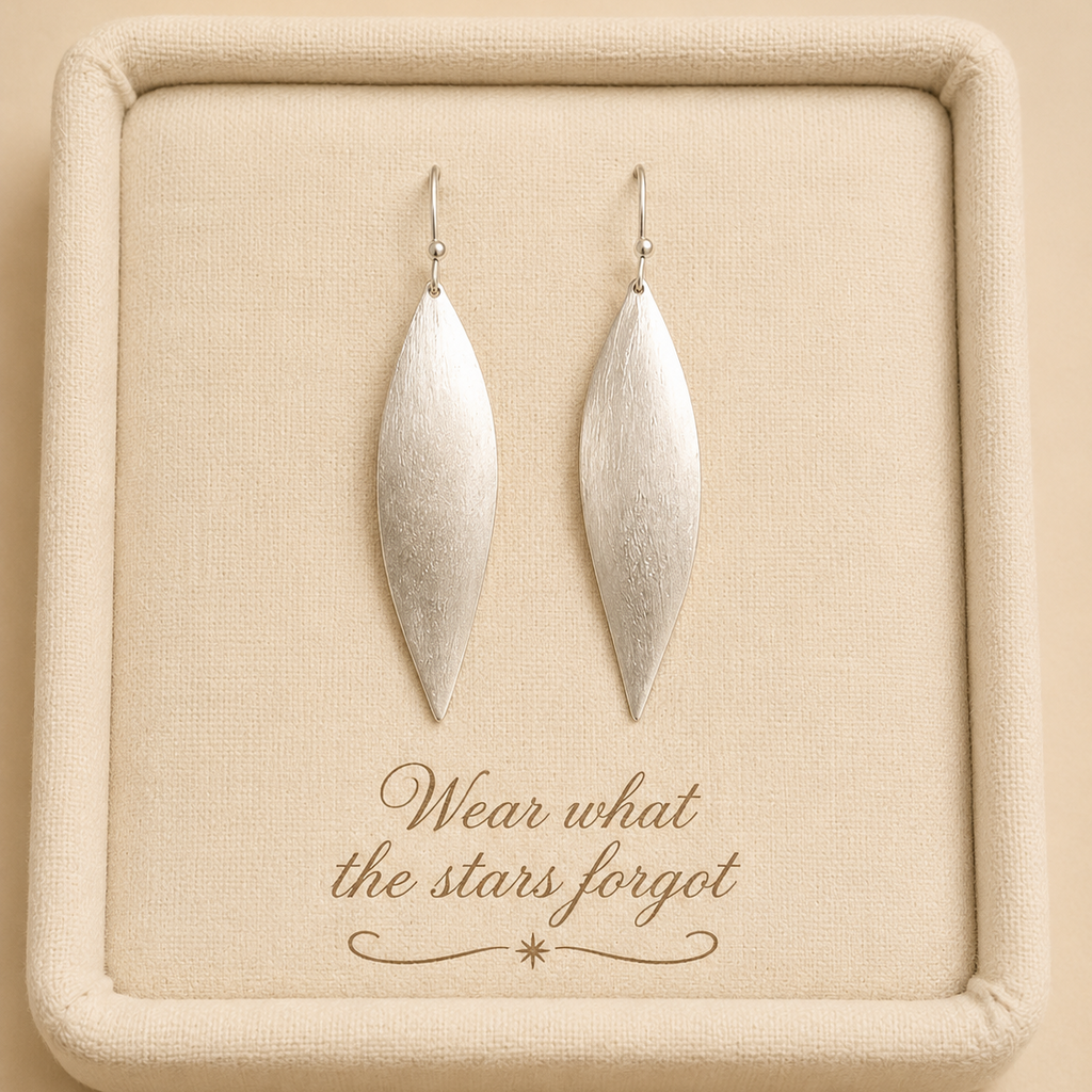 Elara Silver Drop Earrings