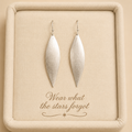 Elara Silver Drop Earrings