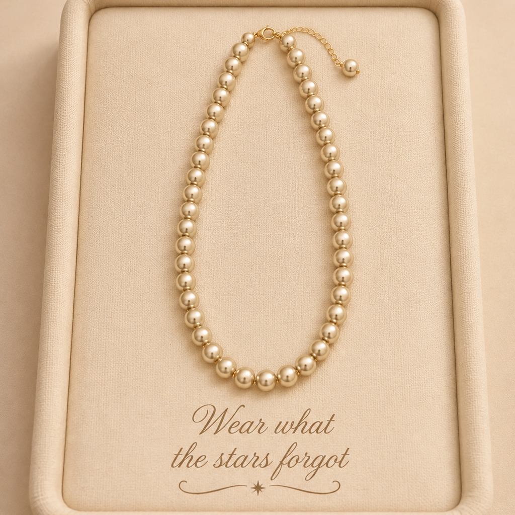 Aurelia Champagne Pearl Necklace