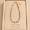 Aurelia Champagne Pearl Necklace
