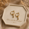 Aurora Drop Hoops Earrings