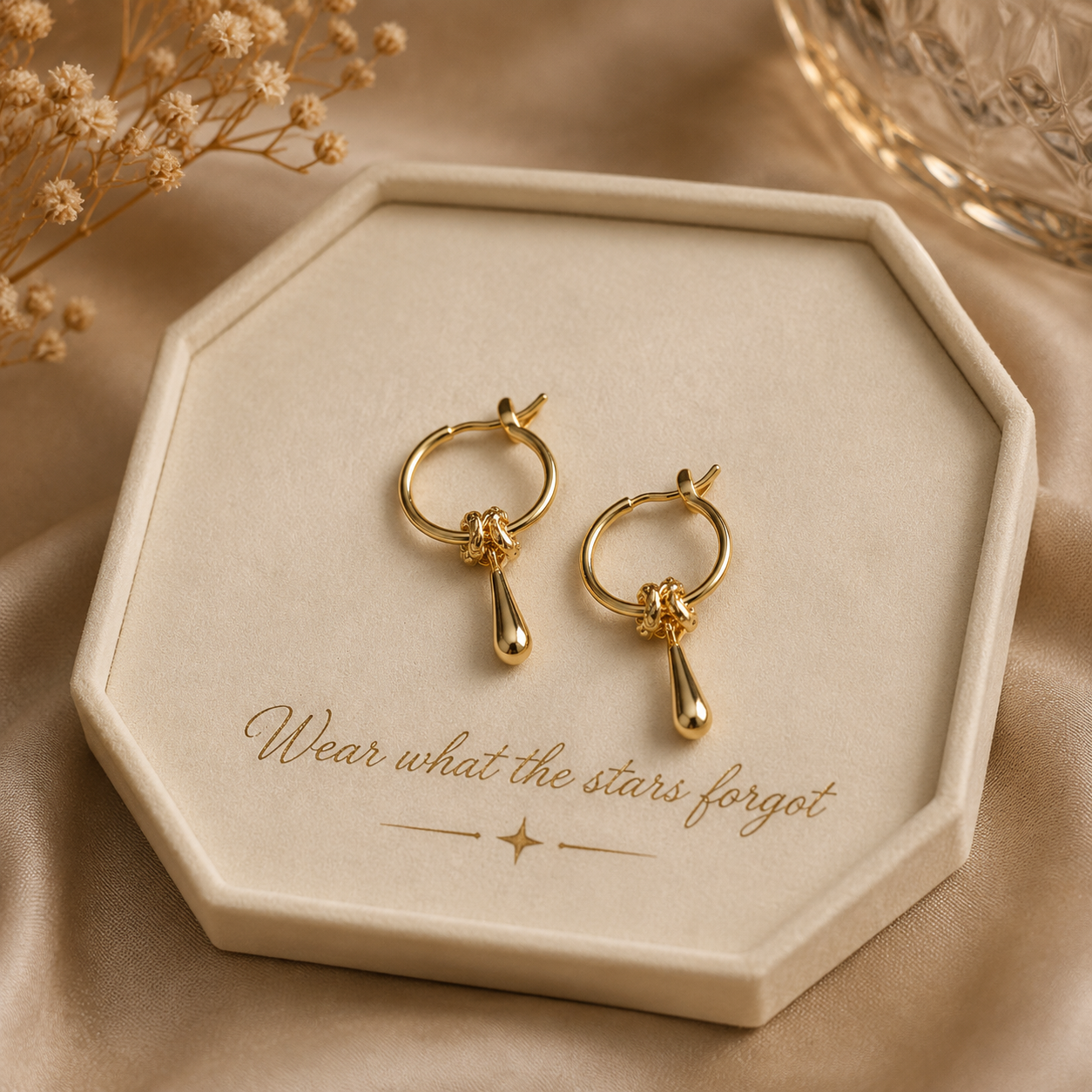 Aurora Drop Hoops Earrings