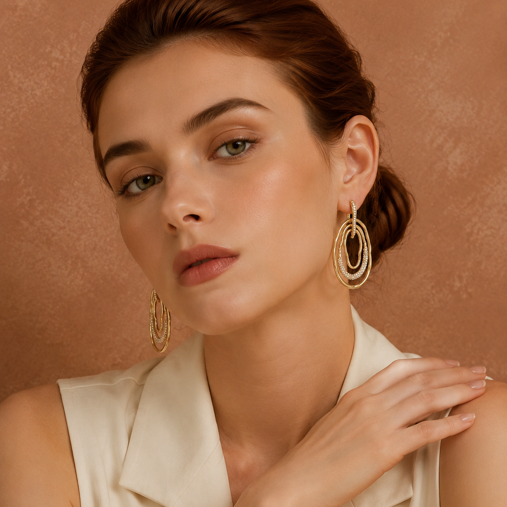 Eternal Glow Hoops Earrings