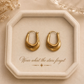 Terra Gold Sculptural Earrings