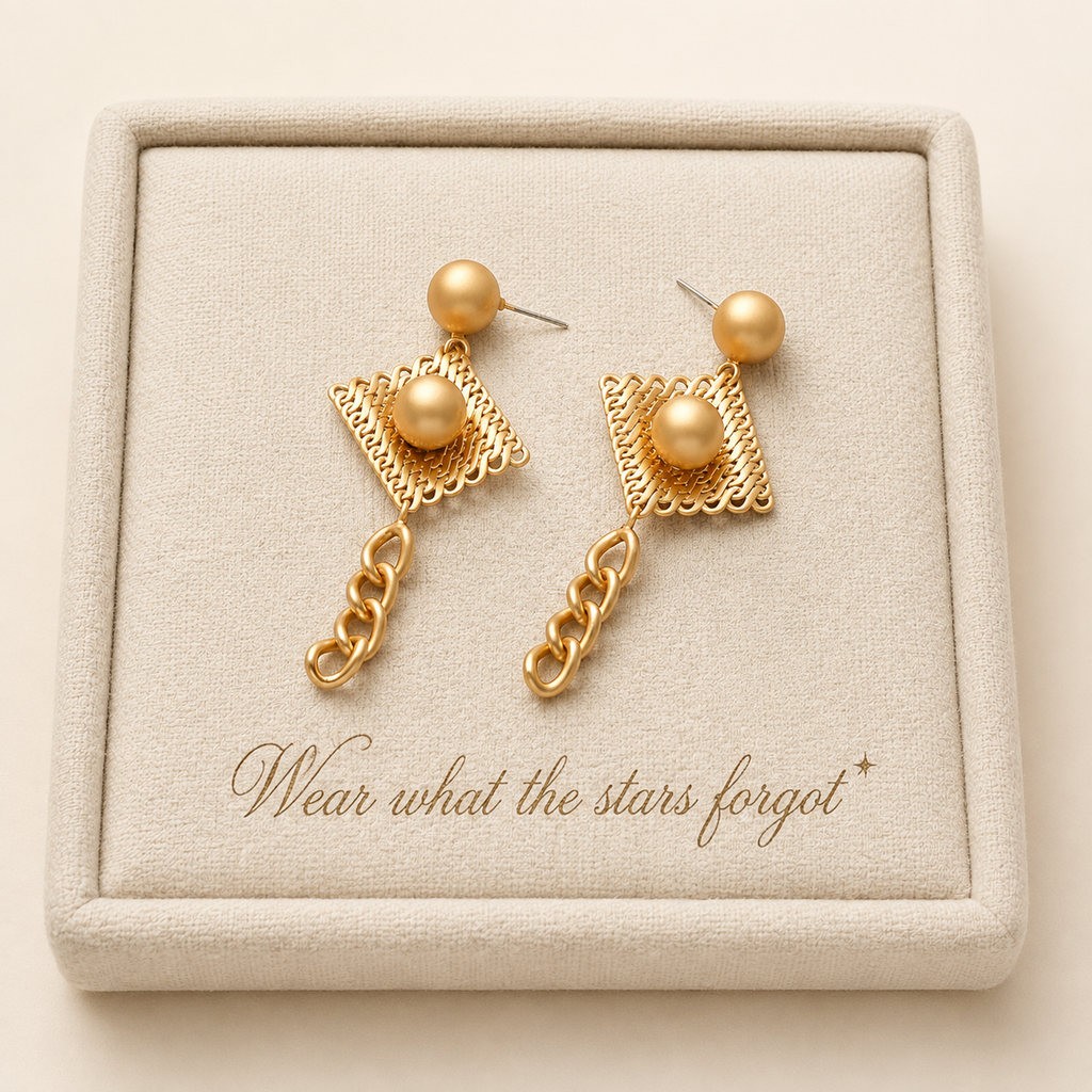 Stella Pearl Chain Earrings