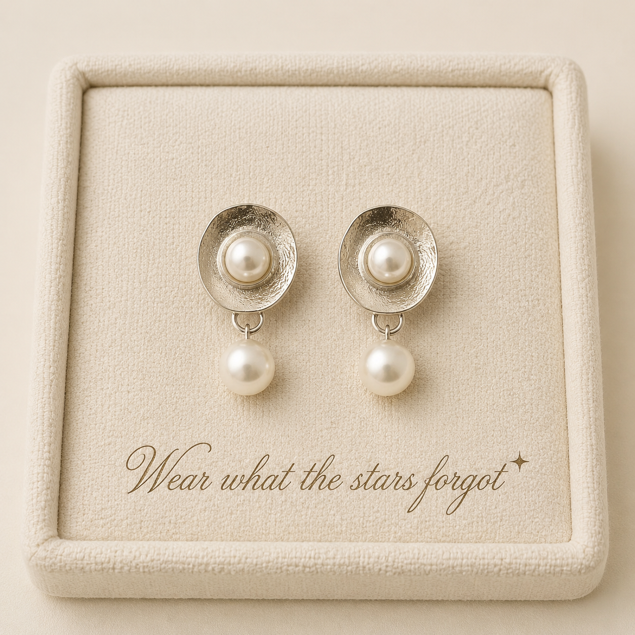 Ivory Bloom Drops Earrings