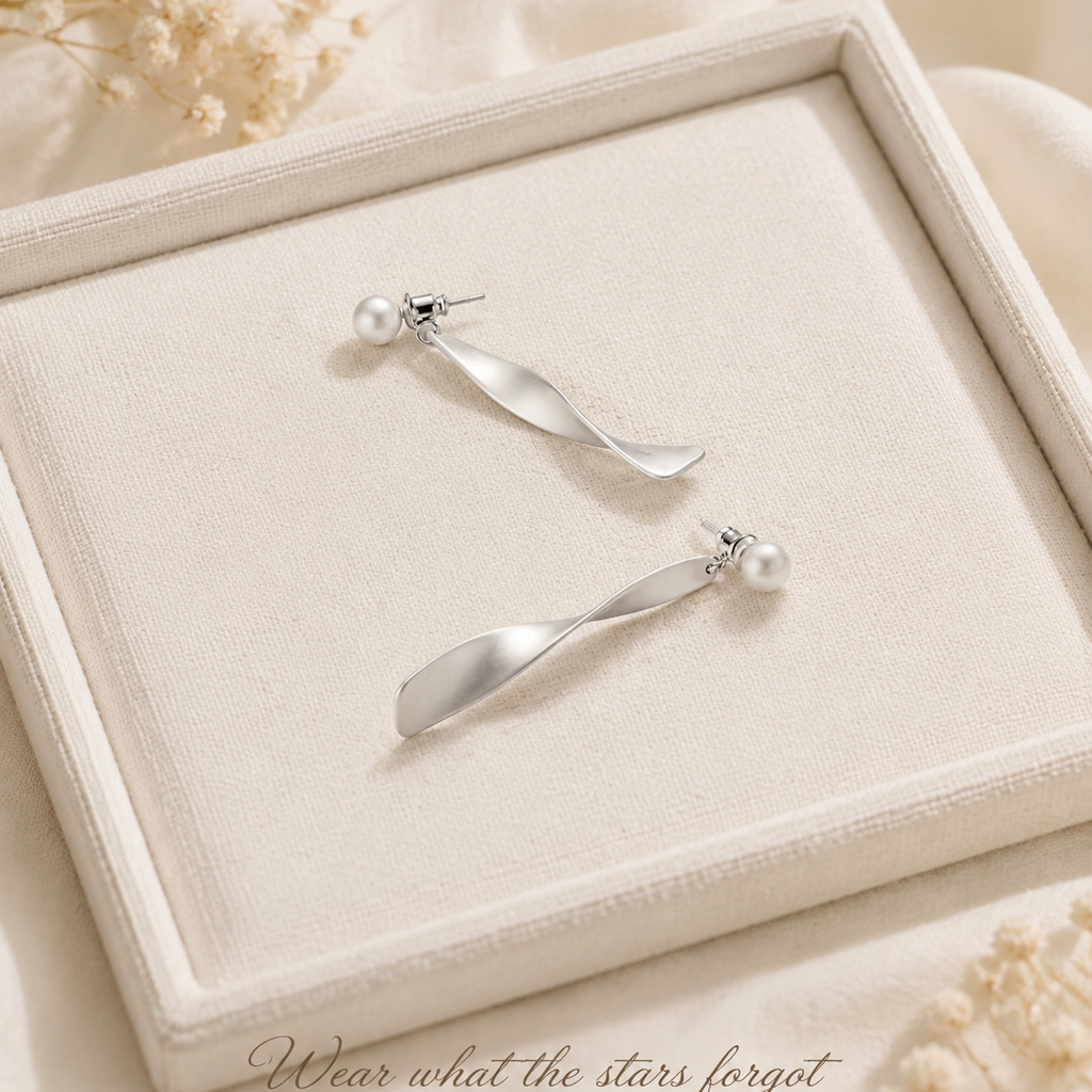 Pearl Wave Earrings