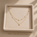 Minimalist Double Layer Hexagram Necklace