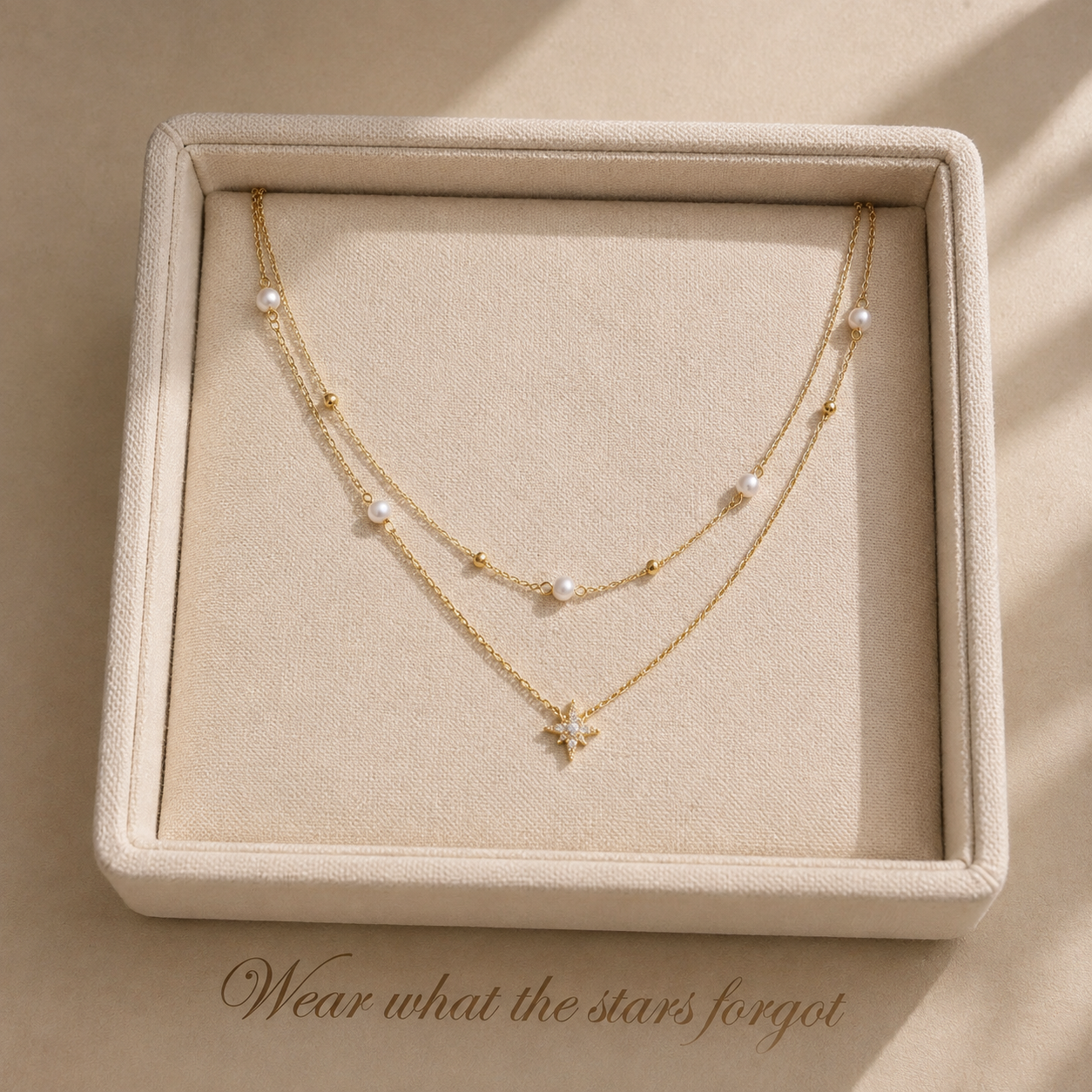 Minimalist Double Layer Hexagram Necklace