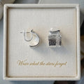 Asteria Silver Hoops Earrings