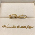 Gold Interwoven Crystal Ring