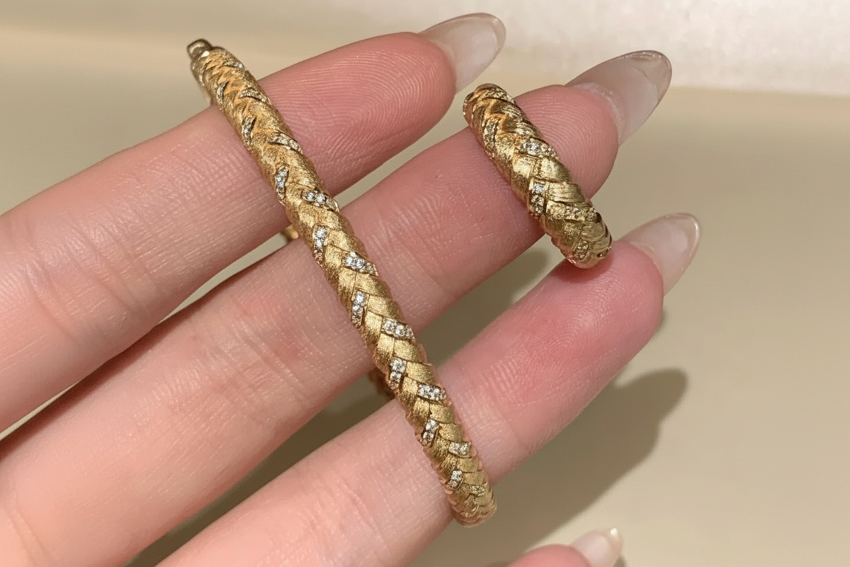 Aurora Woven Gold Set